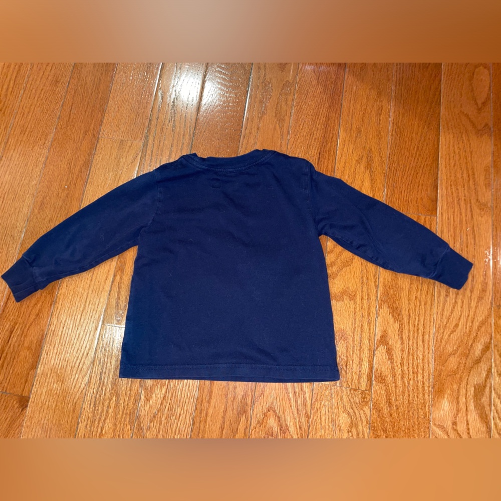 Polo Ralph Lauren Toddler Navy Blue with Flannel Polo Logo Long Sleeve Shirt 2T - Picture 5 of 5